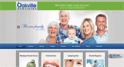 Desktop Screenshot of oakvilledentistry.com